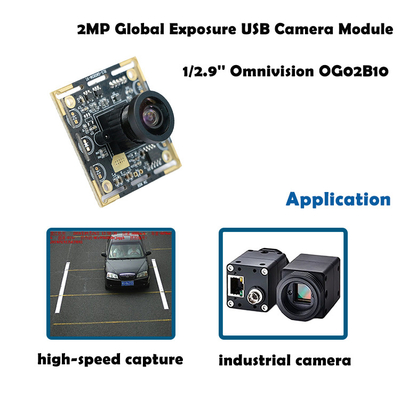 産業マシン ビジョンの適用のためのOG02B10 60FPS USBのカメラ モジュールの全体的なシャッター