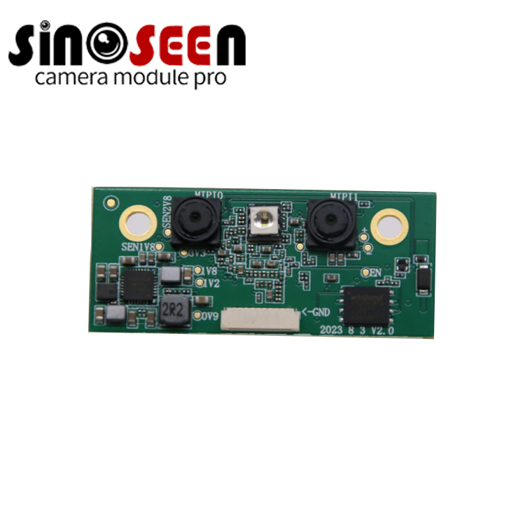 AI駆動3D顔認識カメラモジュール,RGBIRダブルセンサーUVC 720P出力と低電力設計